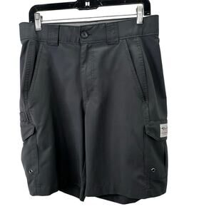 Bimini Bay Outfitters Performance Cargo Shorts 32 Men Gray Sportswear Quick Dry